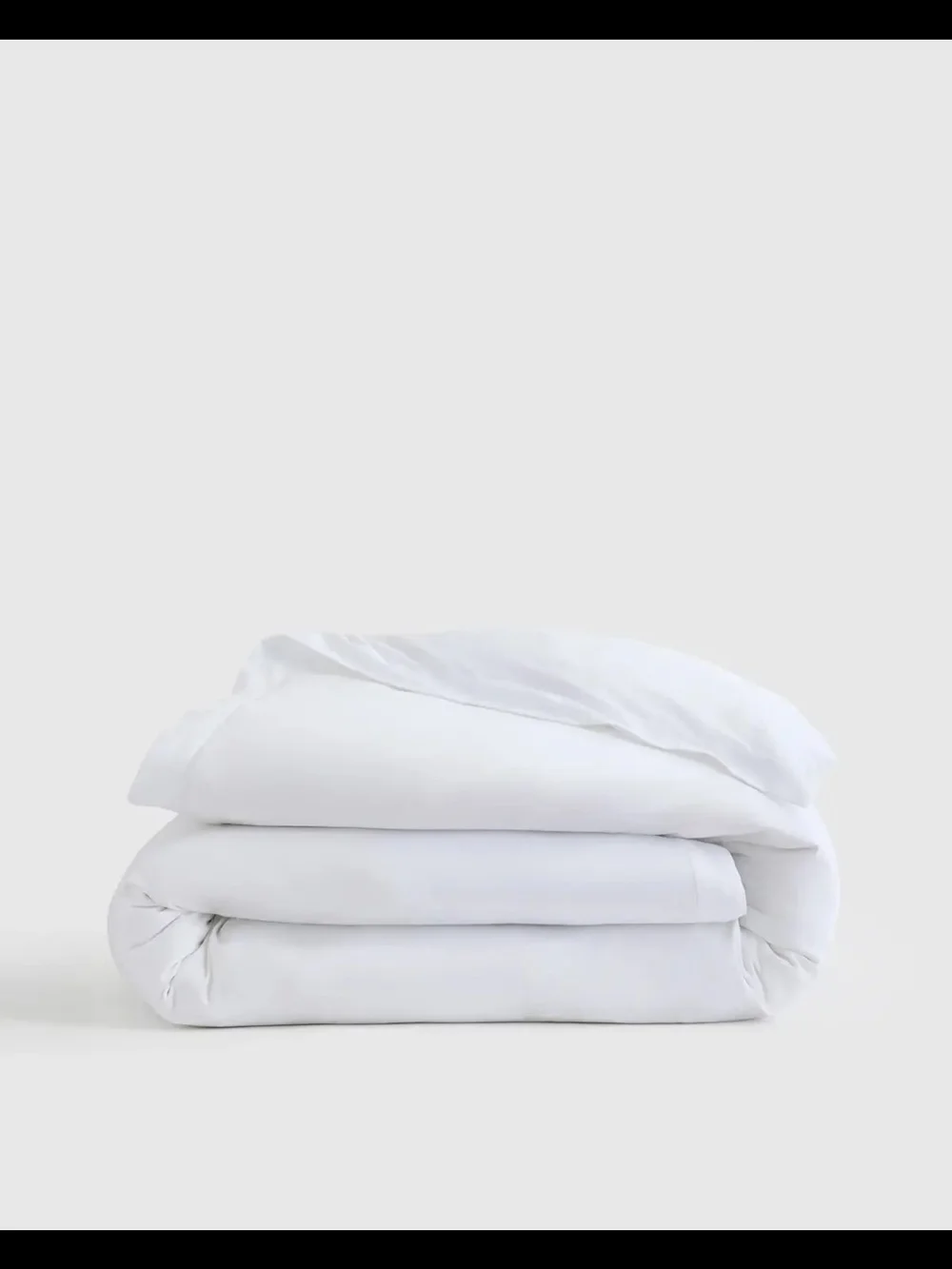 Quince Signature Giza Cotton Sateen Duvet Cover - King/Cal-King - White